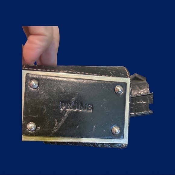 Prune Leather handbag satchel mini bag - Picture 12 of 15